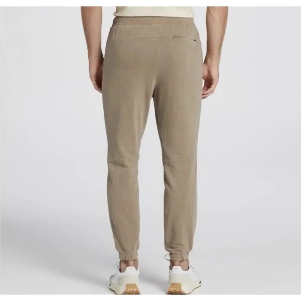 VRST Joggers Men MEDIUM Brown Tan Pockets‎ Athleisure Drawstring Waist